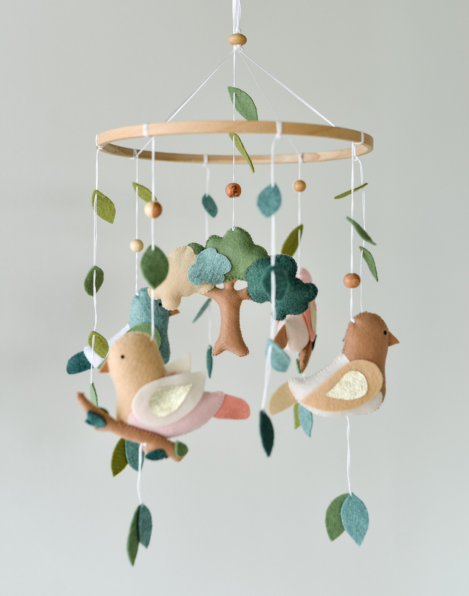 Colorful Birds Design - Baby Mobile Woodland – Rolirka