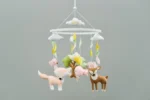 Fox, Deer & Bird Design - Baby Mobile Woodland – Rolirka