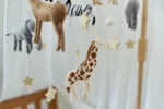 Giraffe, Rhino, Lion & Star Details - Baby Mobile Safari - Rolirka