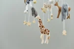 Giraffe, Rhino, Lion & Star Details - Baby Mobile Safari - Rolirka