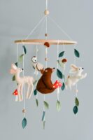Bear, Rabbit & Deer Design - Baby Mobile Woodland – Rolirka